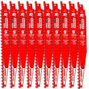 DIABLO 9 in. Carbide Pruning and Clean Wood Cutting Reciprocating Saw Blade (10-Pack)