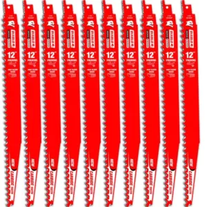 DIABLO 12 in. Carbide Pruning and Clean Wood Cutting Reciprocating Saw Blade (10-Pack)