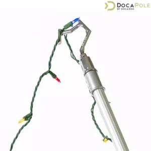 DocaPole Big-Reach Pole Hook Attachment for Extension Pole, Utility Hook for Hanging String Lights (Pole Not Included)