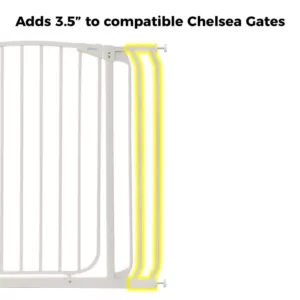 Dreambaby 3.5 in. Gate Extension for White Chelsea Extra Tall Child Safety Gate