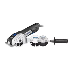 Dremel Ultra-Saw 7.5 Amp Corded 4.5 in. Tool Kit with 2 Accessories and 1 Attachment for Use with Metal and Wood