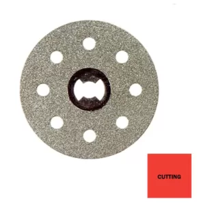 Dremel EZ Lock 1-1/2 in. Rotary Tool Diamond Tile Cutting Wheel for Tile and Ceramic Materials