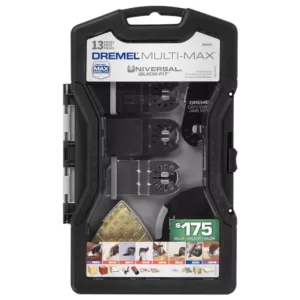 Dremel Multi-Max Universal Oscillating Tool Accessory Set for Wood, Metal, and Drywall (13 Accessories)
