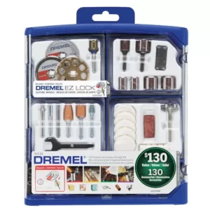 Dremel 4300 Series 1.8 Amp Variable Speed Corded Rotary Tool Kit + Rotary Tool Accessory Kit (130-Piece)