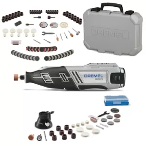 Dremel 8220 Series 12-Volt MAX Lithium-Ion Variable Speed Cordless Rotary Tool Kit + Rotary Tool Accessory Kit (130-Piece)