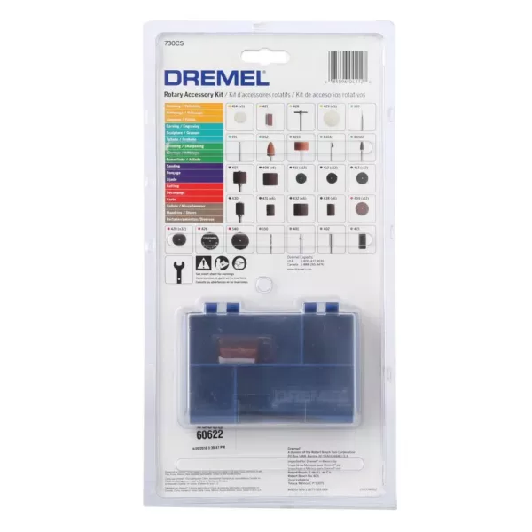 Dremel Rotary Tool All-Purpose Accessory Kit with Storage Case (130-Piece)
