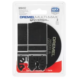 Dremel Multi-Max Oscillating Tool Universal Cutting Accessory Set for Wood, Metal and Drywall (3-Piece)