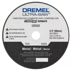 Dremel Ultra-Saw 3-1/2 in. Cutting Wheel for Metal