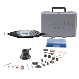 Dremel 3000 Series 1.2 Amp Variable Speed Corded Rotary Tool Kit with 25 Accessories and Carrying Case