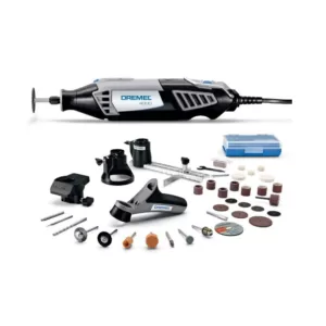 Dremel 4000 Series 1.6 Amp Variable Speed Corded Rotary Tool Kit with 34 Accessories, 4 Attachments  and Carrying Case