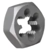 Drill America 1 in.-8 Carbon Steel Left Hand Hex Re-Threading Die