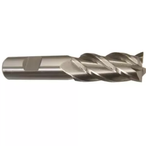 Drill America 9/16 in. x 1/2 in. Shank High Speed Steel End Mill Specialty Bit with 4-Flute
