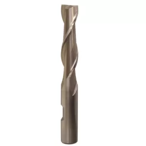 Drill America 1/4 in. High Speed Steel End Mill Specialty Bit with 2-Flutes and 3/8 in. Shank