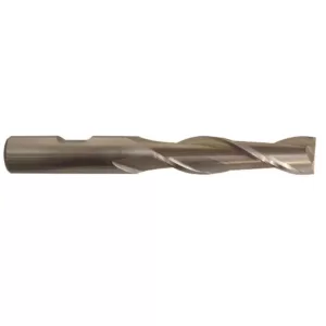 Drill America 1/2 in. High Speed Steel End Mill Specialty Bit with 2-Flutes and 1/2 in. Shank