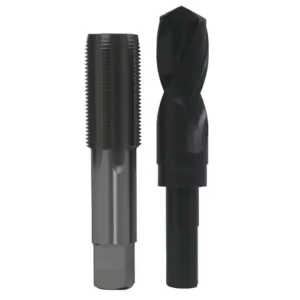 Drill America 1 in. - 14 High Speed Steel Tap and 15/16 in. x 1/2 in. Shank Drill Bit Set (2-Piece)