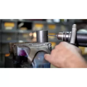 Drill America High Speed Steel Black Oxide Reduced Shank Twist Drill Bit Set in Metal Stand (33-Piece)