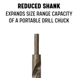 Drill America 9/16 in. - 1 in. M42 Cobalt Reduced Shank Drill Bit Set (5-Piece)
