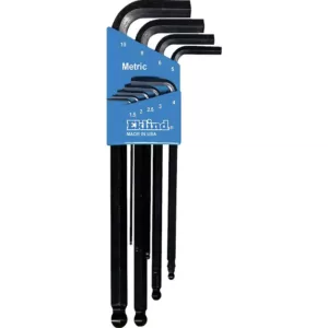 Eklind Long Series Ball-Hex-L Key Set with Holder Size 1.5 mm to  10 mm (9-Piece)