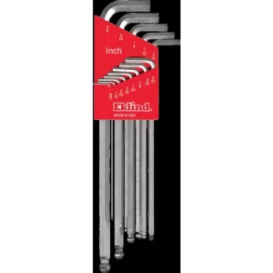 Eklind Extra-Long Series Bright Ball-Hex-L Key Set with Holder Sizes0.050 in. to 3/8 in. (13-Piece)
