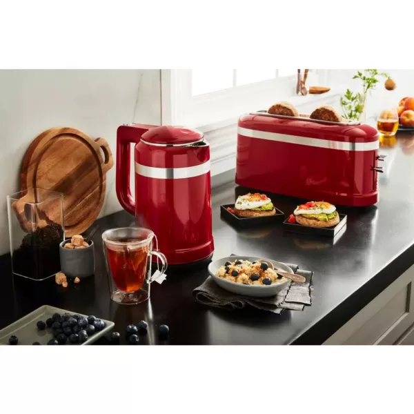 KitchenAid 2-Slice Empire Red Long Slot Toaster with High-Lift Lever