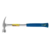 Estwing 22 oz. Solid Steel Framing Hammer with Curved Claw Milled Face and Shock Reduction Blue Vinyl Grip