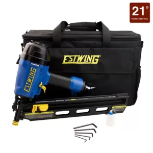 Estwing Pneumatic 21 Degrees Full Head Framing Nailer with Padded Bag