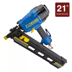 Estwing Pneumatic 21 Degrees Full Head Framing Nailer with Padded Bag