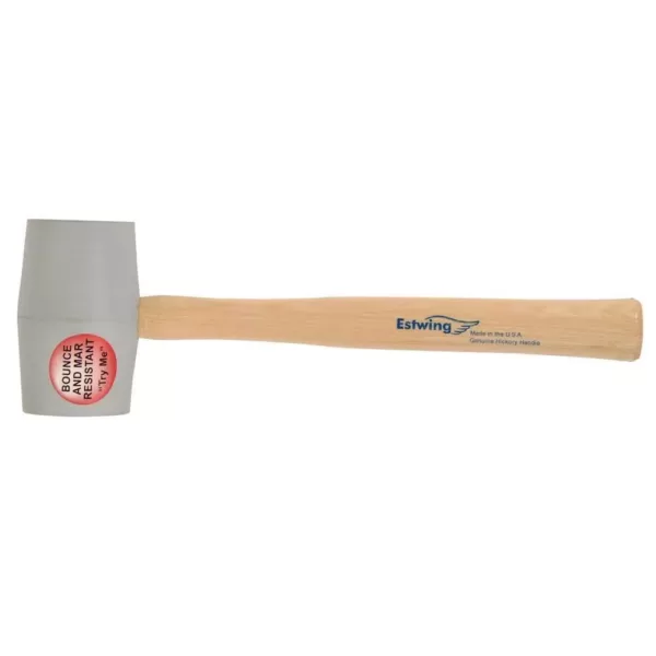 Estwing 12 oz. Deadhead Non Marring Rubber Mallet Hickory Handle