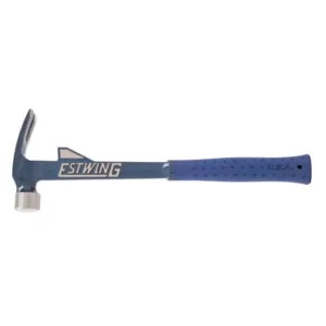 Estwing 24 oz. Solid Steel Hammertooth Hammer with Blue Nylon Vinyl Shock Reduction Grip