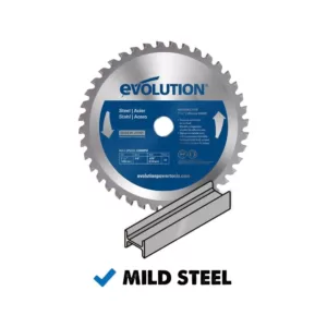 Evolution Power Tools 7-1/4 in. 40-Teeth Mild Steel Cutting Saw Blade