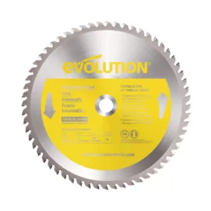 Evolution Power Tools 12 in. 80-Teeth Stainless-Steel Cutting Saw Blade
