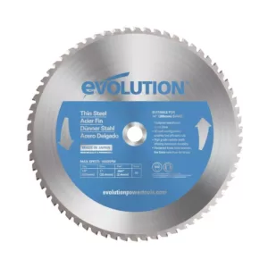 Evolution Power Tools 14 in. 90-Teeth Thin Steel Cutting Saw Blade