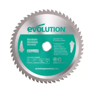Evolution Power Tools 9 in. 80-Teeth Aluminum Cutting Saw Blade