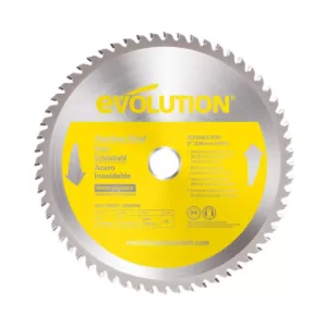 Evolution Power Tools 9 in. 60-Teeth Stainless-Steel Cutting Saw Blade
