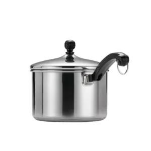 Farberware Classic Series 1 qt. Stainless Steel Sauce Pan with Lid and Pour Spout