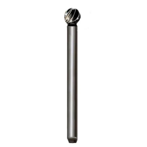 Foredom 3/16 in. Sphere High Speed Steel Fluted Bur with 1/8 in. Dia Shank