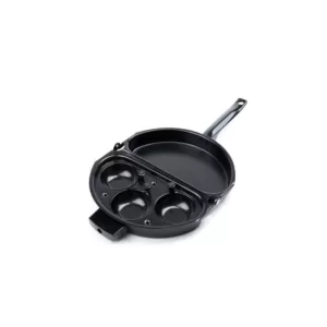 Fox Run Non-Stick Carbon Steel Omelette Pan with Egg Poacher Set