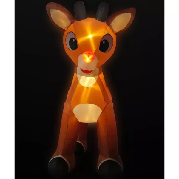 Fraser Hill Farm 15 ft. Pre-Lit Reindeer with Moving Head