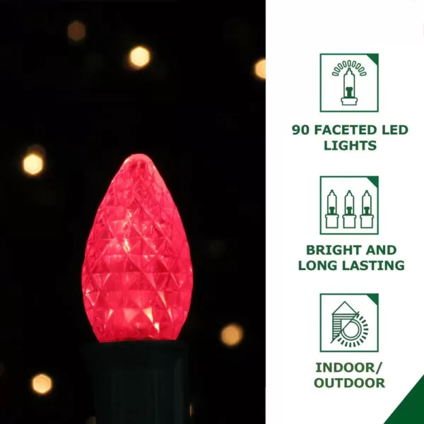 Fraser Hill Farm 3 ft. 90-Light LED Red and White Candy Cane Novelty Light