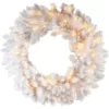 Fraser Hill Farm 2.5 ft. Icy Fir Christmas Wreath Arrangement with Cool White LED Twinkle Lights