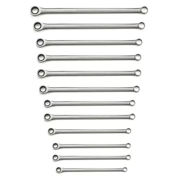 GEARWRENCH Extra Long Pattern Metric GearBox Ratcheting Wrench Set (12-Piece)