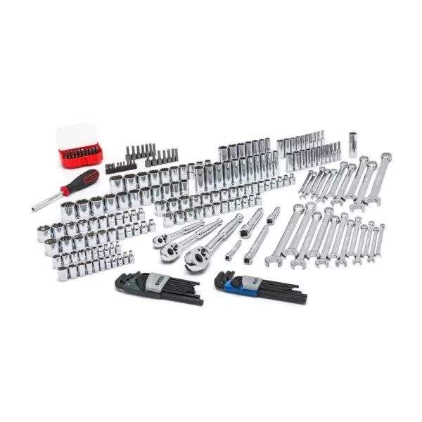 GEARWRENCH 1/4 in., 3/8 in. and 1/2 in. Drive Mechanic Tool Set with 3-Drawer Storage Box (219-Piece)