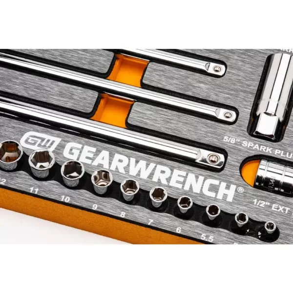 GEARWRENCH 1/4 in., 3/8 in., 1/2 in. 120XP EVA Socket Tray Mechanics Tool Set (94-Piece)