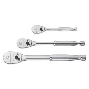 GEARWRENCH 1/4 in., 3/8 in. and 1/2 in. Drive 84-Tooth Full Polish Ratchet Set (3-Piece)