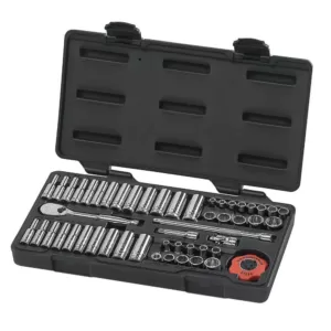 GEARWRENCH 1/4 in. Drive 12-Point Ratchet and Socket Set (51-Piece)