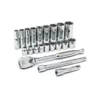 GEARWRENCH 3/8 in. Drive Ratchet and SAE Standard/Deep Socket Set (21-Piece)