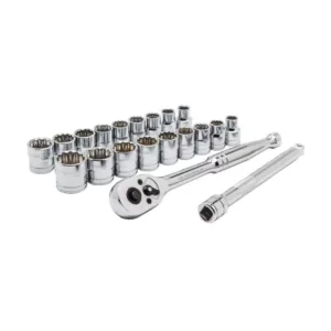 GEARWRENCH 3/8 in. Drive SAE/Metric Ratchet and Socket Set (20-Piece)