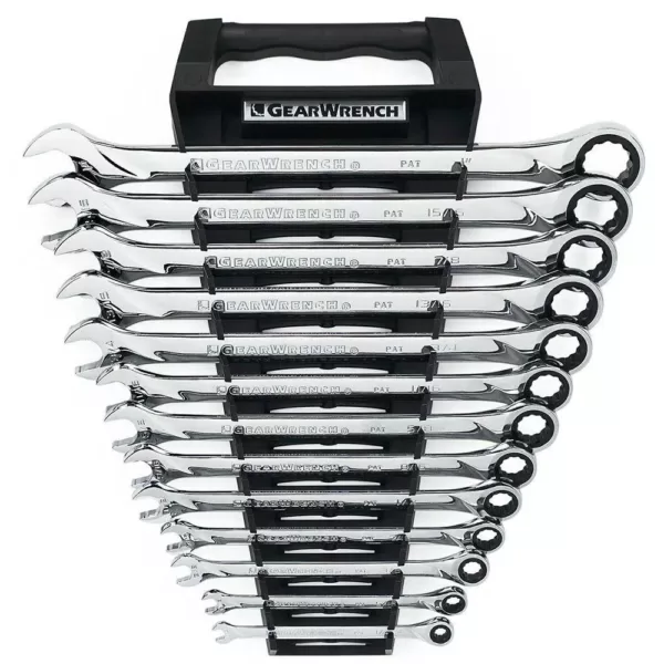 GEARWRENCH X-Large Ratcheting Combination SAE Wrench Set (13-Piece)