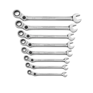 GEARWRENCH Indexing Combination Ratcheting Wrench Set (8-Piece)