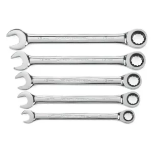 GEARWRENCH Metric Combination Ratcheting Wrench Set (5-Piece)
